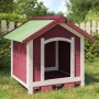 Solid pine wood dog house in mocha color, 65x65x61.5 cm by , Dog kennels and fences - Ref: Foro24-172275, Price: 111,27 €, Di...