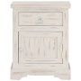 Massiver Nachttisch aus weißem Mangoholz 40x30x50 cm von , Nachttische - Ref: Foro24-247713, Preis: 116,28 €, Rabatt: %