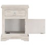 Solid white mango wood bedside table 40x30x50 cm by , Nightstands - Ref: Foro24-247713, Price: 116,39 €, Discount: %