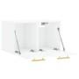 Armario pared madera contrachapada blanco brillo 60x36,5x35 cm de , Taquillas y armarios de almacenamiento - Ref: Foro24-8300...