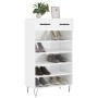 Schuhregal aus glänzend weißem Sperrholz 60x35x105 cm von , Schränke und Lagerung - Ref: Foro24-829606, Preis: 54,68 €, Rabat...