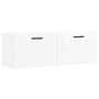 Wandschrank aus glänzend weißem Ingenieurholz 100x36,5x35 cm von , Schließfächer und Lagerschränke - Ref: Foro24-830134, Prei...