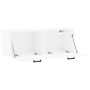 Wall-mounted cabinet in glossy white engineered wood, 100x36.5x35 cm by , Lockers and storage cabinets - Ref: Foro24-830134, ...