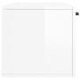 Wall-mounted cabinet in glossy white engineered wood, 100x36.5x35 cm by , Lockers and storage cabinets - Ref: Foro24-830134, ...