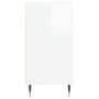 Engineered wood glossy white sideboard 57x35x70 cm by , Sideboards - Ref: Foro24-827126, Price: 56,79 €, Discount: %