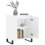 Aparador de madera contrachapada blanco brillante 60x35x70 cm de , Aparadores - Ref: Foro24-827166, Precio: 85,05 €
