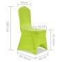 Elastic chair cover 6 units green by , Covers - Ref: Foro24-131414, Price: 31,52 €, Discount: %