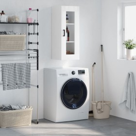 Bright white wall cabinet 34.5x34x90 cm by , Sideboards - Ref: Foro24-828910, Price: 58,26 €, Discount: %