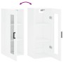 Armario de pared blanco brillante 34,5x34x90 cm de , Aparadores - Ref: Foro24-828910, Precio: 58,19 €, Descuento: %