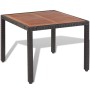 Set comedor de jardín 5 piezas y cojines ratán sintético negro de , Conjuntos de jardín - Ref: Foro24-41307, Precio: 513,50 €...