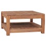 Solid teak wood coffee table 68x67x35 cm by , Coffee table - Ref: Foro24-332859, Price: 172,28 €, Discount: %