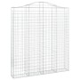 Gabion baskets 8 units arch shape iron 200x30x220/240 cm by , Pots and planters - Ref: Foro24-3145562, Price: 1,00 €, Discoun...