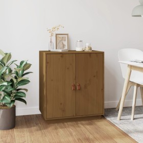 Solid pine wood sideboard in honey brown color, 65.5x40x75 cm by , Sideboards - Ref: Foro24-820120, Price: 107,56 €, Discount: %