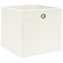 Aufbewahrungsboxen 4 Stück Stoff weiß 32x32x32 cm von , Aufbewahrungskörbe - Ref: Foro24-288349, Preis: 25,36 €, Rabatt: %