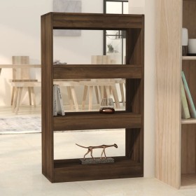 Shelf/divider engineered wood brown oak 60x30x103 cm by , Bookcases and shelves - Ref: Foro24-813604, Price: 57,40 €, Discoun...