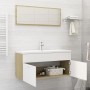 Badezimmermöbel-Set aus weißem und Eichenholz in Sonoma-Eiche. von , Badezimmermöbel - Ref: Foro24-3070897, Preis: 332,85 €, ...