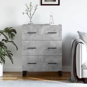 Grauer Beton-Engineered-Holz-Sideboard 69,5x34x90 cm von , Sideboards - Ref: Foro24-827880, Preis: 110,16 €, Rabatt: %