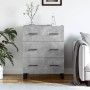 Engineered wood sideboard in gray concrete 69.5x34x90 cm by , Sideboards - Ref: Foro24-827880, Price: 110,16 €, Discount: %