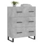 Engineered wood sideboard in gray concrete 69.5x34x90 cm by , Sideboards - Ref: Foro24-827880, Price: 110,16 €, Discount: %