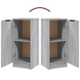 Display cabinets 2 units plywood gray Sonoma 30x30x70 cm by , Sideboards - Ref: Foro24-817009, Price: 71,22 €, Discount: %