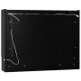 Armario de baño con espejo negro 80x15x60 cm de vidaXL, Tocadores de baño - Ref: Foro24-323605, Precio: 115,77 €, Descuento: %