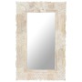 Solid white mango wood mirror 80x50 cm by , Mirrors - Ref: Foro24-321633, Price: 119,09 €, Discount: %
