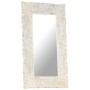 Solid white mango wood mirror 80x50 cm by , Mirrors - Ref: Foro24-321633, Price: 119,09 €, Discount: %