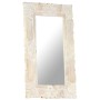 Massiver Mangoholzspiegel in Weiß 80x50 cm von , Spiegel - Ref: Foro24-321633, Preis: 119,09 €, Rabatt: %