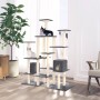 Kratzbaum für Katzen mit dunkelgrauen Sisalstangen 145 cm von , Katzenmöbel - Ref: Foro24-171532, Preis: 95,48 €, Rabatt: %