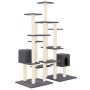 Kratzbaum für Katzen mit dunkelgrauen Sisalstangen 145 cm von , Katzenmöbel - Ref: Foro24-171532, Preis: 95,48 €, Rabatt: %