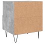 Mesita de noche madera ingeniería gris hormigón 40x35x47,5 cm de , Mesitas de noche - Ref: Foro24-827428, Precio: 43,83 €, De...