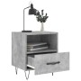 Mesita de noche madera ingeniería gris hormigón 40x35x47,5 cm de , Mesitas de noche - Ref: Foro24-827428, Precio: 43,83 €, De...