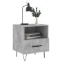 Mesita de noche madera ingeniería gris hormigón 40x35x47,5 cm de , Mesitas de noche - Ref: Foro24-827428, Precio: 43,83 €, De...