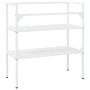 Weißes Eisenwaschbeckenstruktur 79x38x83 cm von , Badezimmerwaschtische - Ref: Foro24-338486, Preis: 65,57 €, Rabatt: %