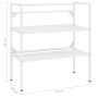 Weißes Eisenwaschbeckenstruktur 79x38x83 cm von , Badezimmerwaschtische - Ref: Foro24-338486, Preis: 65,57 €, Rabatt: %