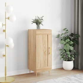 Plywood oak Sonoma color sideboard 34.5x34x90 cm by , Sideboards - Ref: Foro24-830431, Price: 62,29 €, Discount: %