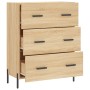 Aparador de madera de ingeniería roble Sonoma 69,5x34x90 cm de , Aparadores - Ref: Foro24-827863, Precio: 116,98 €, Descuento: %