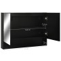 Armario de baño con espejo negro 80x15x60 cm de vidaXL, Tocadores de baño - Ref: Foro24-323605, Precio: 115,77 €, Descuento: %