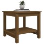 Solid pine wood honey brown coffee table 50x50x45 cm by , Coffee table - Ref: Foro24-822280, Price: 64,41 €, Discount: %