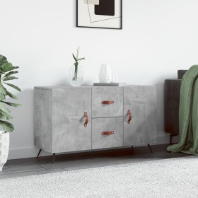 Graue Beton-Engineered-Holzvitrine 100x36x60 cm von , Sideboards - Ref: Foro24-828144, Preis: 85,26 €, Rabatt: %