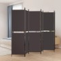 Sechsflügeliger Raumteiler aus braunem Stoff, 300x180 cm. von , Raumteiler - Ref: Foro24-350223, Preis: 64,58 €, Rabatt: %