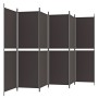 Sechsflügeliger Raumteiler aus braunem Stoff, 300x180 cm. von , Raumteiler - Ref: Foro24-350223, Preis: 64,58 €, Rabatt: %