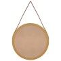 Wall mirror with golden strap Ø45 cm by , Mirrors - Ref: Foro24-351537, Price: 31,85 €, Discount: %