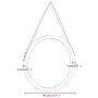 Wandspiegel mit goldenem Gurt Ø45 cm von , Spiegel - Ref: Foro24-351537, Preis: 31,85 €, Rabatt: %
