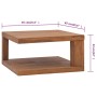 Solid teak wood coffee table 65x65x33 cm by , Coffee table - Ref: Foro24-326127, Price: 123,14 €, Discount: %