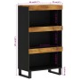 Armario auxiliar madera maciza de mango 60x33x107 cm de , Mesitas de noche - Ref: Foro24-352892, Precio: 140,55 €, Descuento: %