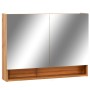 Badezimmermöbel mit LED-Spiegel MDF Eiche 80x15x60 cm von vidaXL, Badezimmerwaschtische - Ref: Foro24-323606, Preis: 169,10 €...