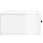Wall-mounted glossy white bedside table 35x35x20 cm by , Lockers and storage cabinets - Ref: Foro24-829824, Price: 31,05 €, D...