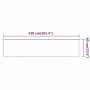 White vertical awning 60x420 cm Oxford fabric by , Umbrellas - Ref: Foro24-148152, Price: 31,02 €, Discount: %