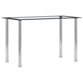 Esstisch aus schwarzem transparentem gehärtetem Glas 120x60x75 cm. von , Küchen- und Esstische - Ref: Foro24-281851, Preis: 1...